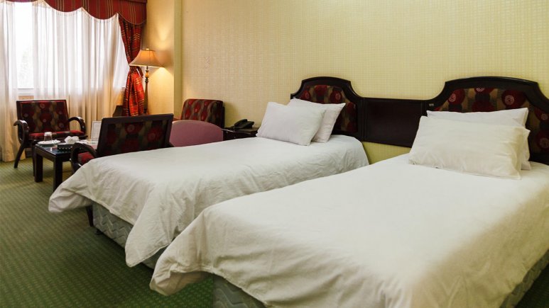 اتاق دو تخته توئین هتل ایرانگردی جهانگردی میگون تهران